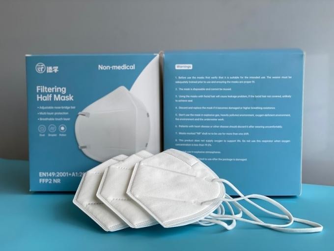 Non-Woven 5 Ply KN95 FFP2 Medical Face Mask Disposable Earloop Respirator