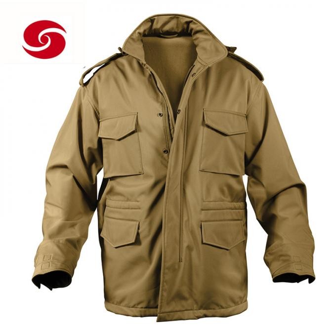 Mens Soldier Troop Coyote Color Combat Jacket