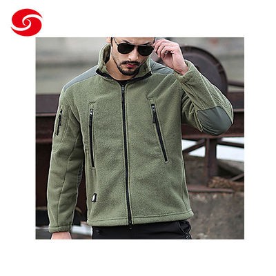 Tactical Army Green Winter Fleece Jacket for Man