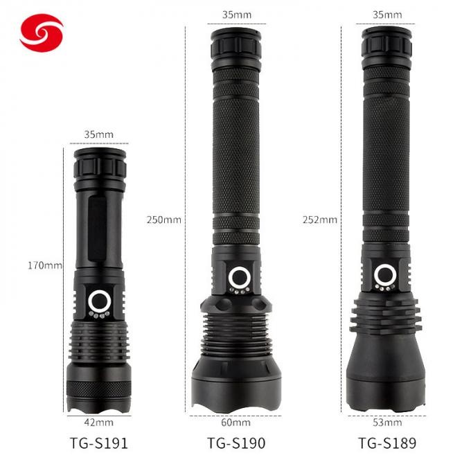 Tactical High Lumen LED USD Rechargeable Flashlight
