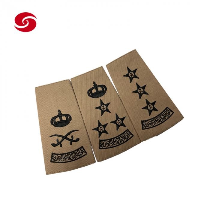 Army Solider Police Officer Military Uniform Tactical Dress Shoulder Print Badge Epaulette Embroidery Rank Epaulet