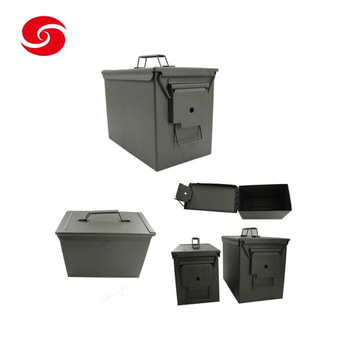 Green Army Standard M2a1 Gd1002 Metal Bullet Storage Tool Aipu Wholesale Waterproof Military Metal Ammo Box