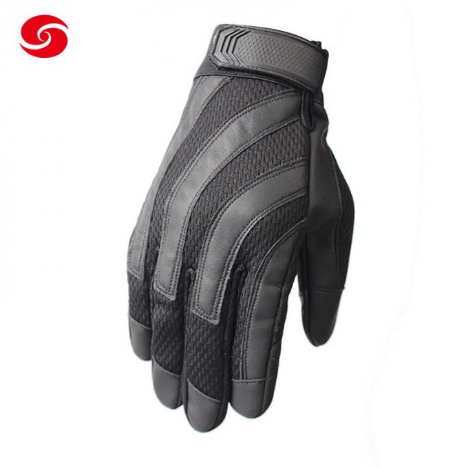 Camouflage Nylon Leather Protection Outdoor Gloves for Tactical