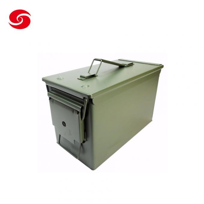 Green Army Standard M2a1 Gd1002 Metal Ammo Box/ Wholesale Waterproof Military Alumiunum Bullet Storage Tool Can