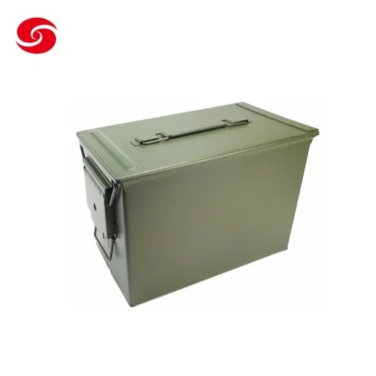Green Army Standard M2a1 Gd1002 Metal Ammo Box/ Wholesale Waterproof Military Alumiunum Bullet Storage Tool Can