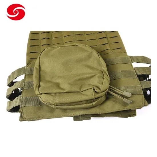Multifunctional Pouches Laser Cut Army Green Military Police Tactical Molle Vest