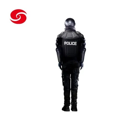 Black Customized Military Police Army Armor Riot Gear Full Body Armor Anti Riot Suit