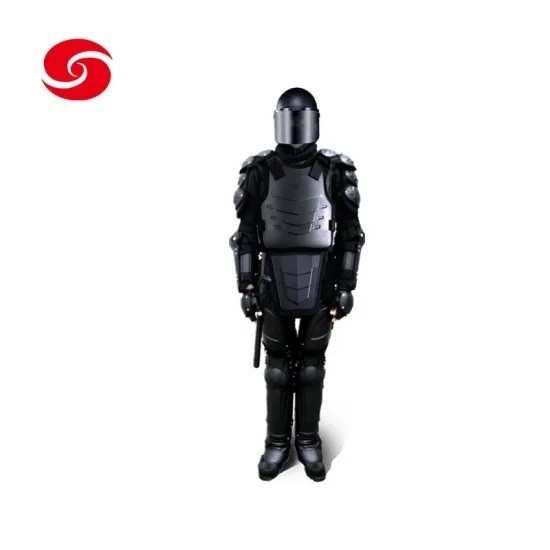 Black Customized Military Police Army Armor Riot Gear Full Body Armor Anti Riot Suit