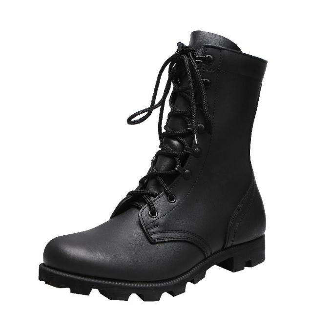 Custom Ghana Panama Black Full Leather Combat Shoes Jungle Tactical Military Boots Sale