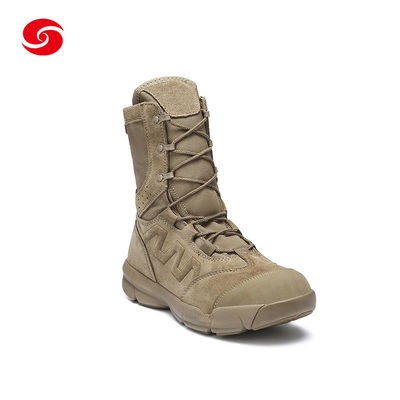 Custom Rubber Outsole Split Suede Combat Shoes Leather Security Outdoor Military Desert Boots