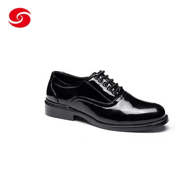 Classic Fashion Military Army Boots Shine Leather Black Officer Shoes