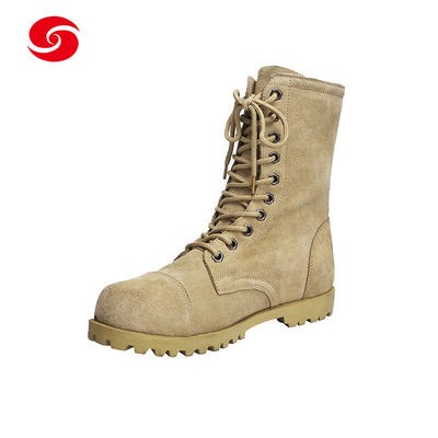 Desert Color Full Suede Leather Boots Men′s Boots Military Boots