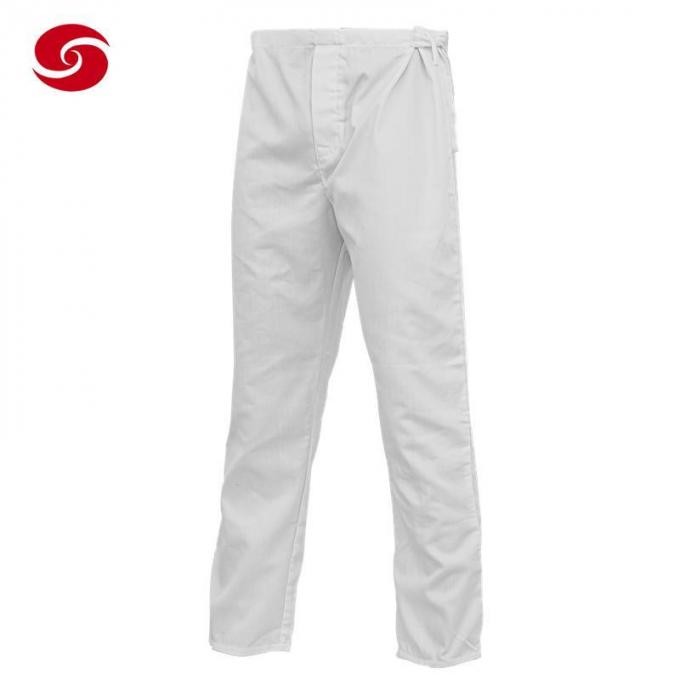Cheap Price Short Sleeve White Police Prison Jail Uniform