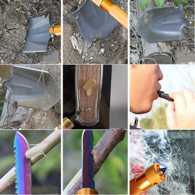 Outdoor Multi-Function Military Portable Foldable Camping Shovel Spade Set