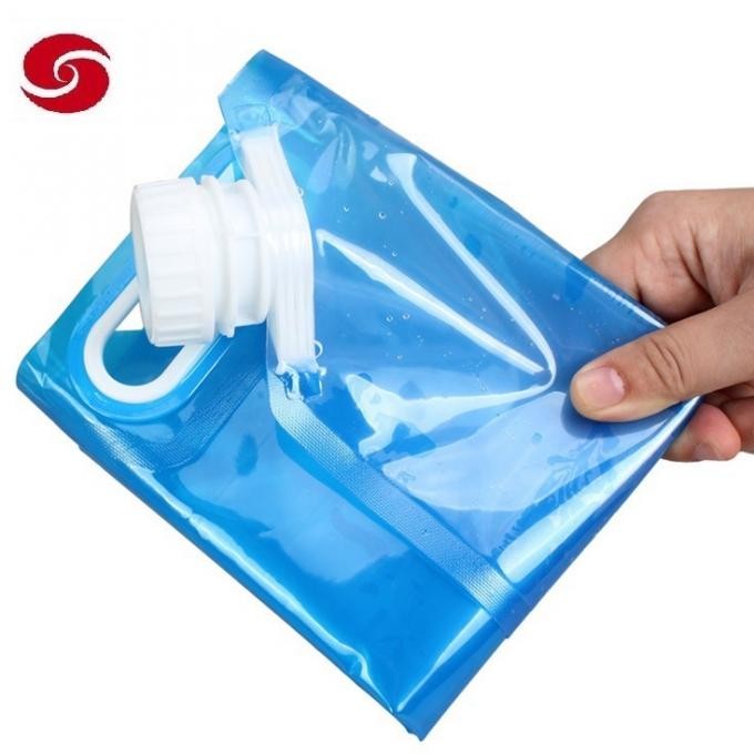 5L/10L Sports Folding PVC PE The Water Bag/ Outdoor LDPE Drinking Water Bag/ Portable Outdoor Disaster Relief Water Bag Water Bag for Outdoor