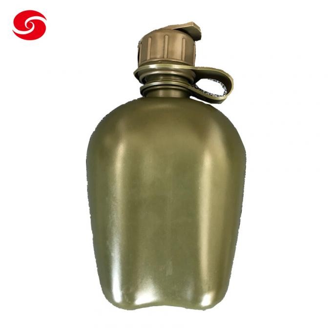 0.8L Army Green Military Hppe Plastic Water Bottle with Filter Cap for Gas Mask