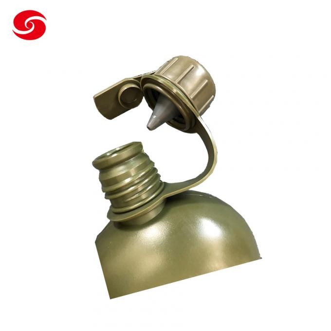 0.8L Army Green Military Hppe Plastic Water Bottle with Filter Cap for Gas Mask