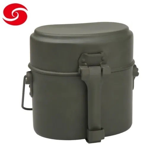 Wholesale Green Aluminum Military Outdoor Army Police Lunch Box/Military Army 1mm Thickness Aluminum Germany Lunch Box