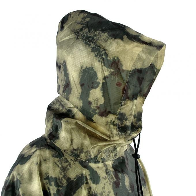 Polyester a-Tac Camouflage Rain Poncho for Military