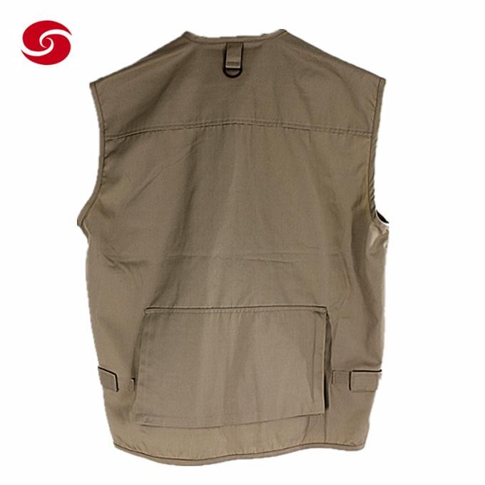 Men's Multi Pockets Cargo Vest Waistcoat Fishing Vest Jacket for Climbing Hiking