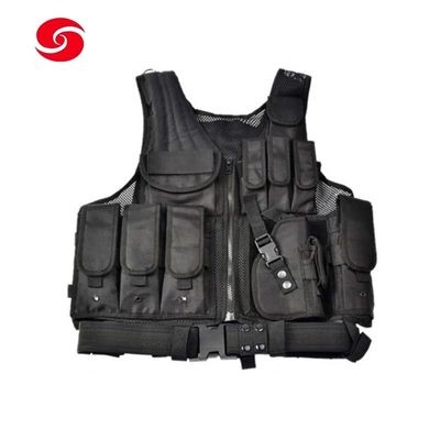 Black Police Security Tactical Vest