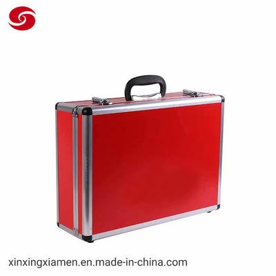 Fire Fighters Outdoor Rescue Equipment Red Aluminum Tool Cases / Box