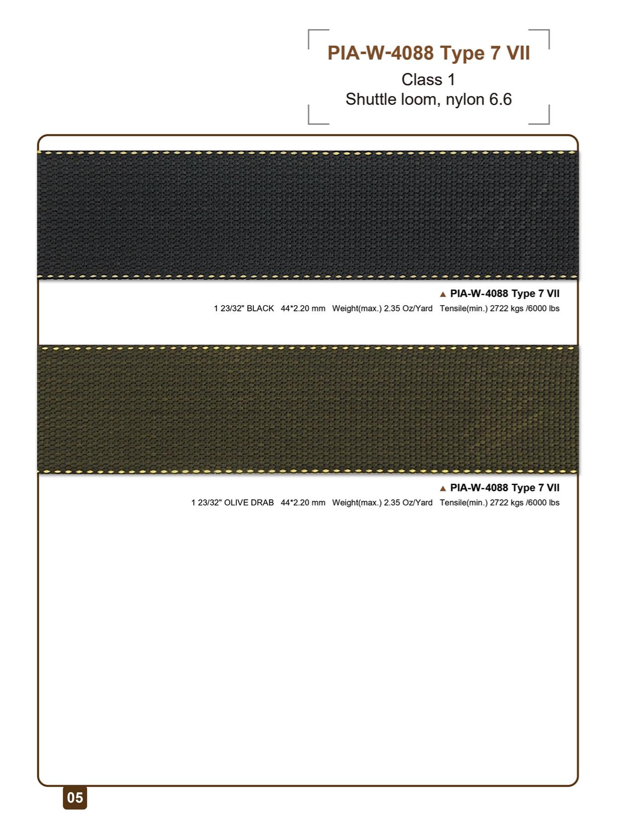 nylon 6.6 parachute webbing