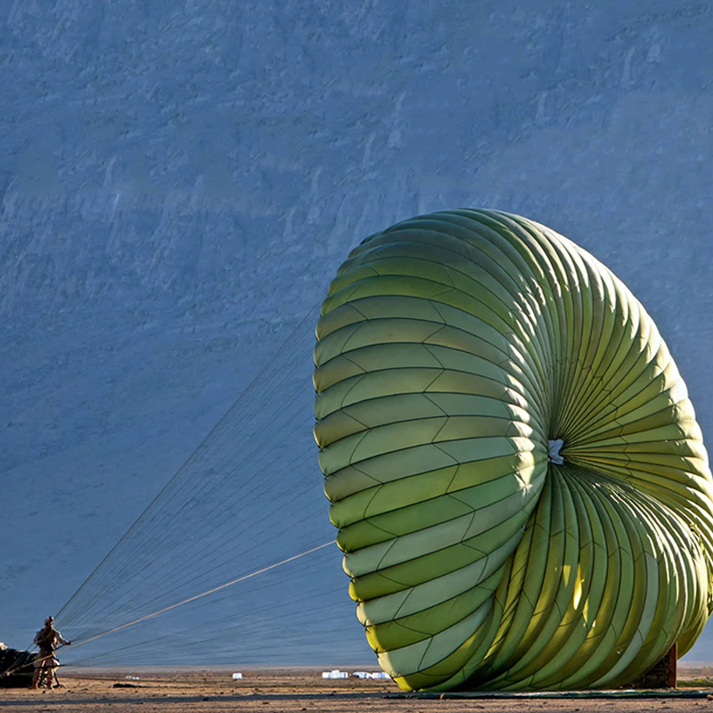 64-foot airdrop parachute