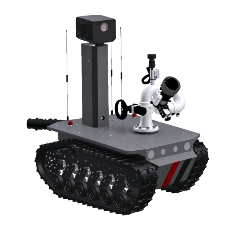 80 meter water range 1.0MPa fire monitor engaging tank farm fire