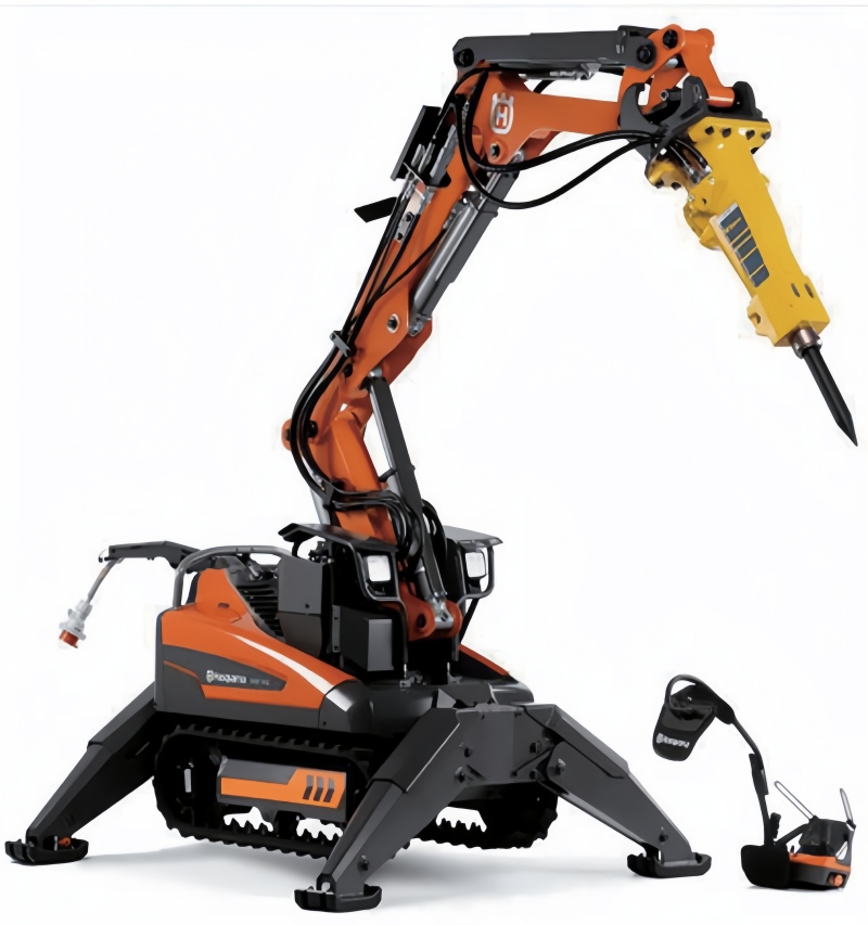 Crusader 70D remote demolition robot 105kg breaker hydraulic power concrete breaking