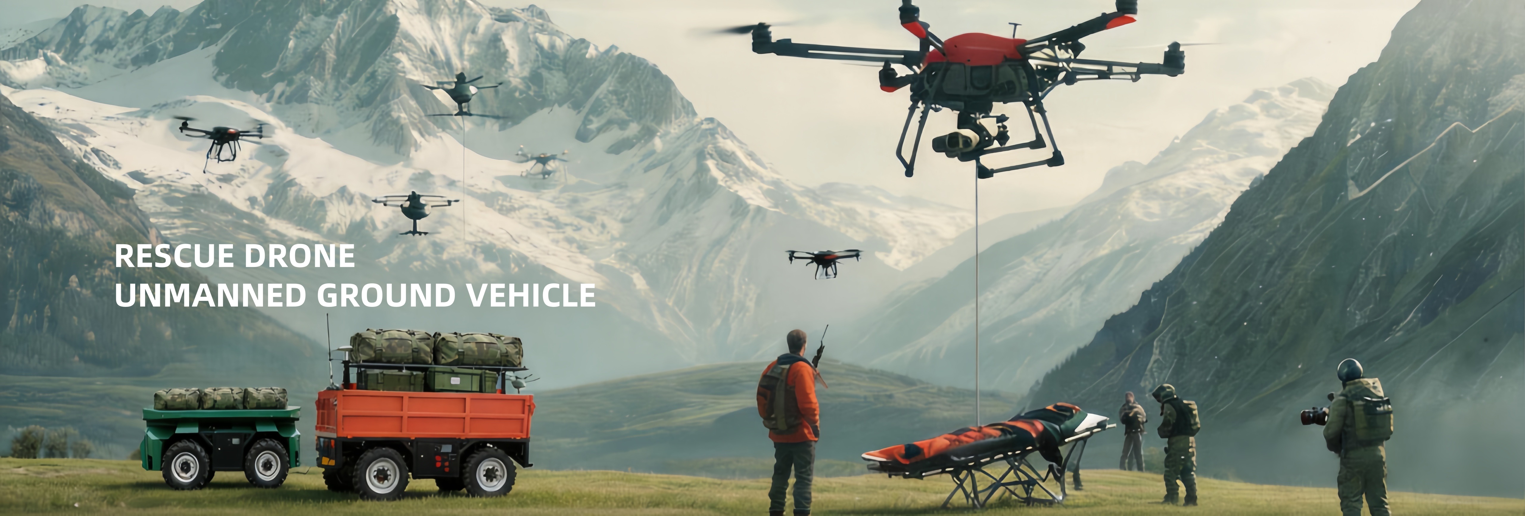Manufacturer of unmanned transportation vehicles and rescue drones