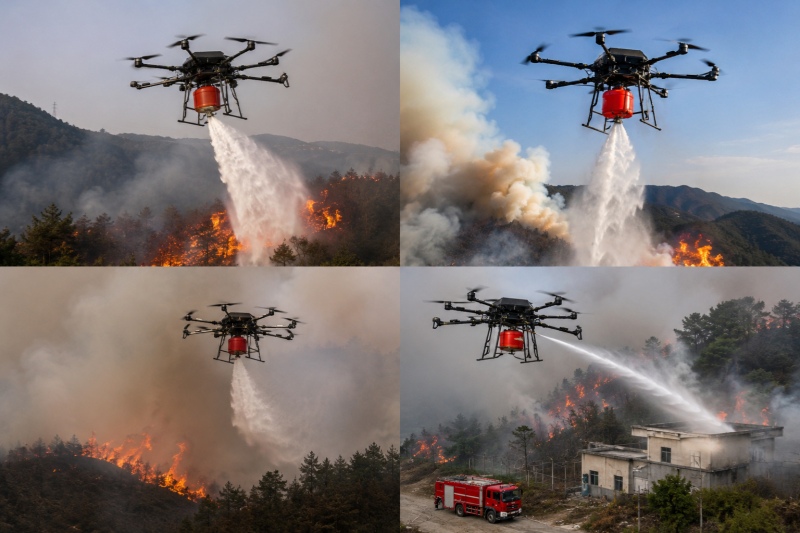 Technical White Paper: 50kg Firefighting Drone for High-Rise and Petrochemical Fires
